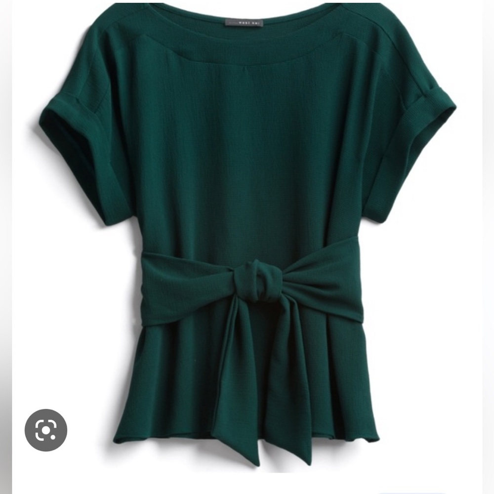 WEST KEI Julianna Cuffed Sleeve Tie Front Blouse
